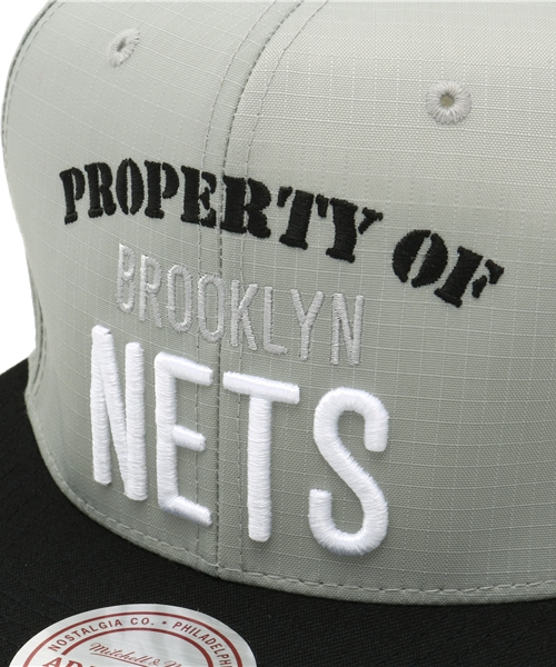Mitchell&Ness ミッチェルアンドネス NETS ネッツ NBA キャップ New Jersey Nets NBA Hop on Fitted Mitchell & Ness Off -White