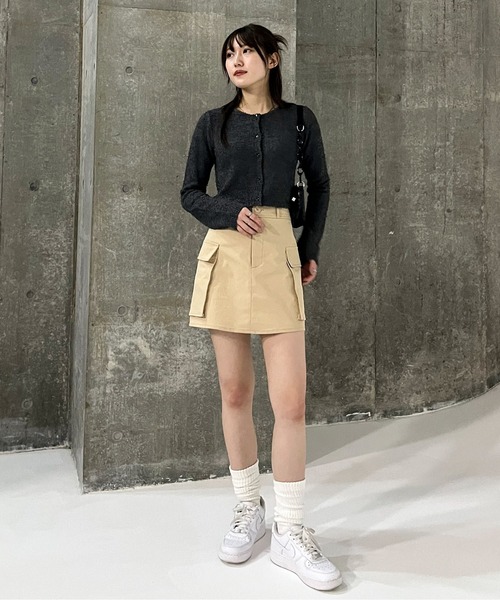 EPIMI E'PIMMY(エピミエピミー)の「カーゴミニスカート(スカート・レディース・ベージュ/カーキ/ブラック・MEDIUM)」の8枚目の写真