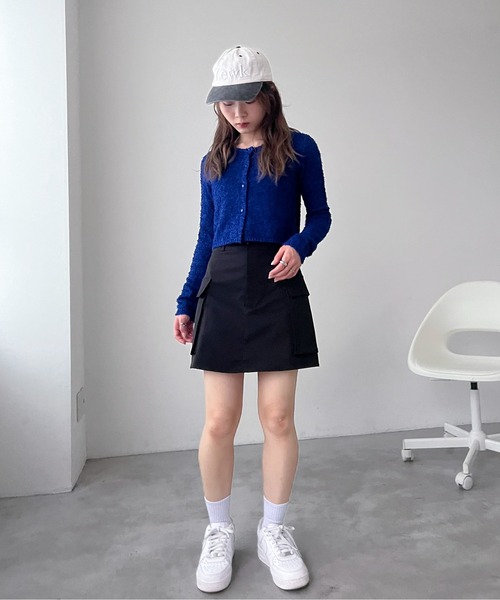 EPIMI E'PIMMY(エピミエピミー)の「カーゴミニスカート(スカート・レディース・ベージュ/カーキ/ブラック・MEDIUM)」の10枚目の写真