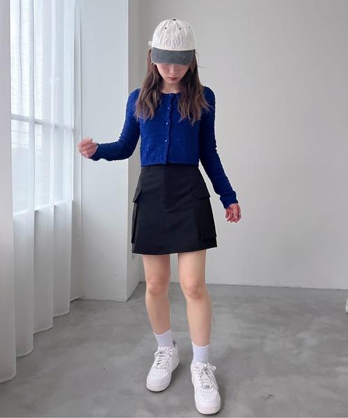 EPIMI E'PIMMY(エピミエピミー)の「カーゴミニスカート(スカート・レディース・ベージュ/カーキ/ブラック・MEDIUM)」の12枚目の写真