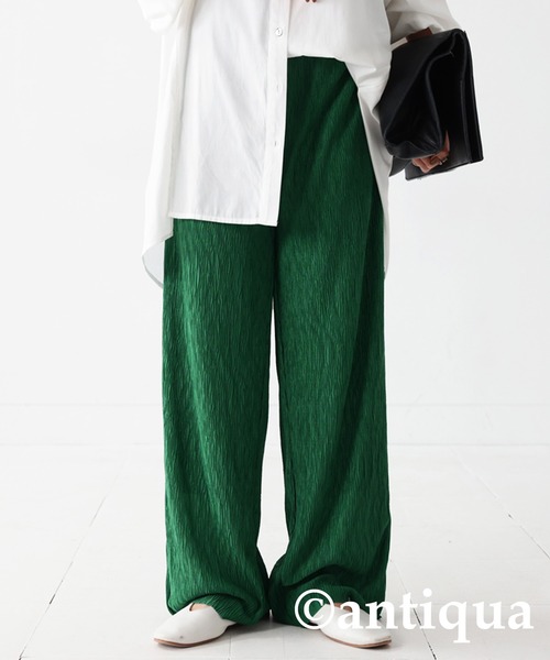 antiqua（アンティカ）の「セルフカットパンツ（その他パンツ・レディース・ブラック/グリーン・FREE）」の15枚目の写真