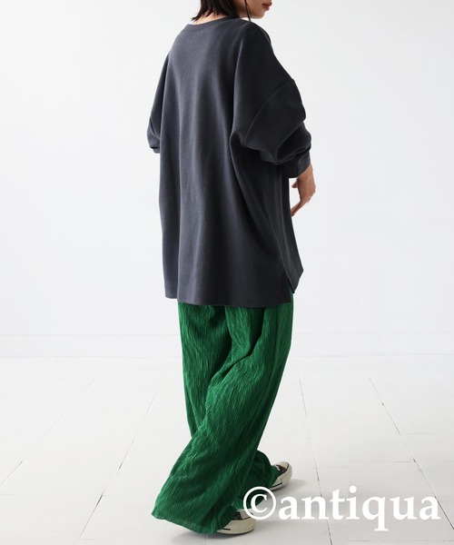 antiqua（アンティカ）の「セルフカットパンツ（その他パンツ・レディース・ブラック/グリーン・FREE）」の13枚目の写真