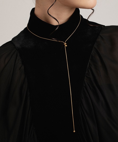 CENE（セネ）の「【CENE】セネ/ ドットロングネックレス（ネックレス・レディース・シルバー/ゴールド・FREE）」の11枚目の写真