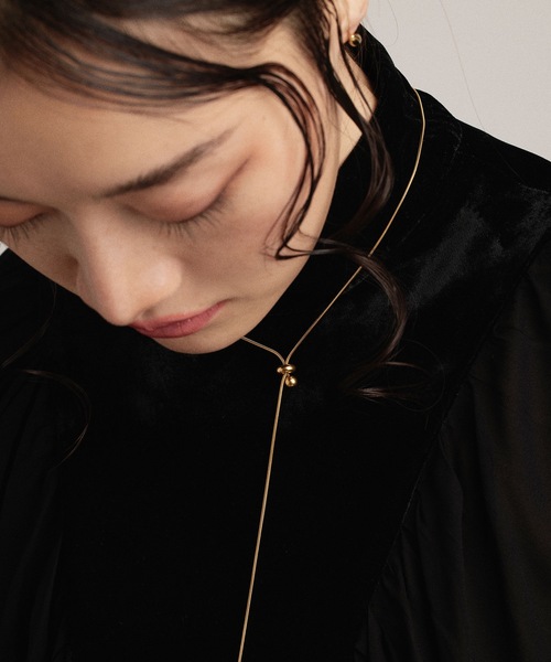 CENE（セネ）の「【CENE】セネ/ ドットロングネックレス（ネックレス・レディース・シルバー/ゴールド・FREE）」の13枚目の写真