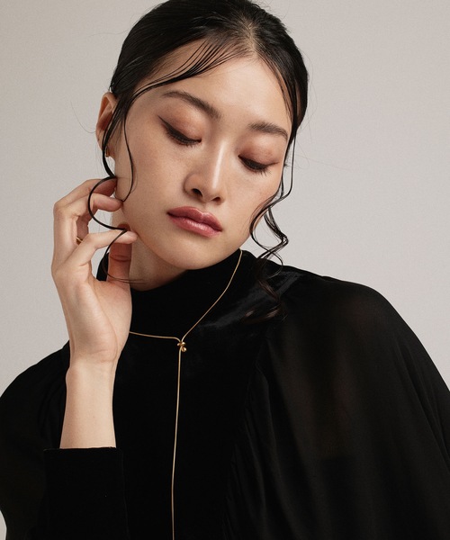 CENE（セネ）の「【CENE】セネ/ ドットロングネックレス（ネックレス・レディース・シルバー/ゴールド・FREE）」の12枚目の写真