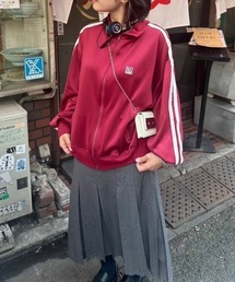 トラックジャケット」に該当するレッド/赤色系のレディース