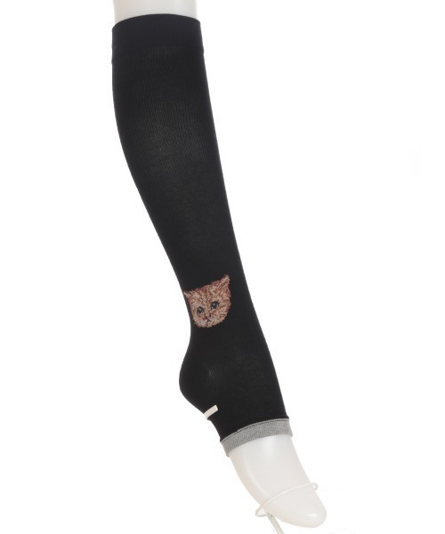 PAUL&JOE(ポールアンドジョー)の「ヌネット柄着圧ハイソックス/PAUL & JOE ACCESSOIRES(ソックス/靴下・レディース・パープル/ホワイト/ブラック・FREE)」の3枚目の写真