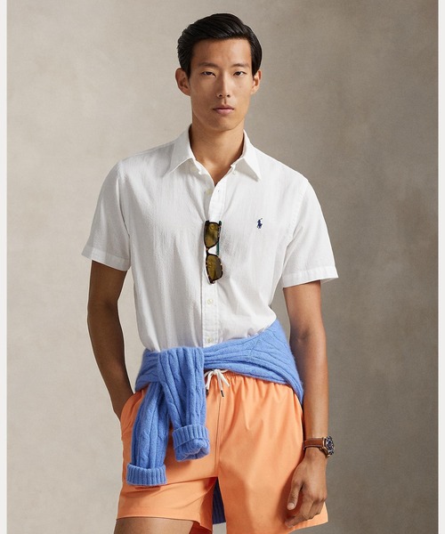 クラシック フィット シアサッカー シャツ（シャツ/ブラウス）｜POLO