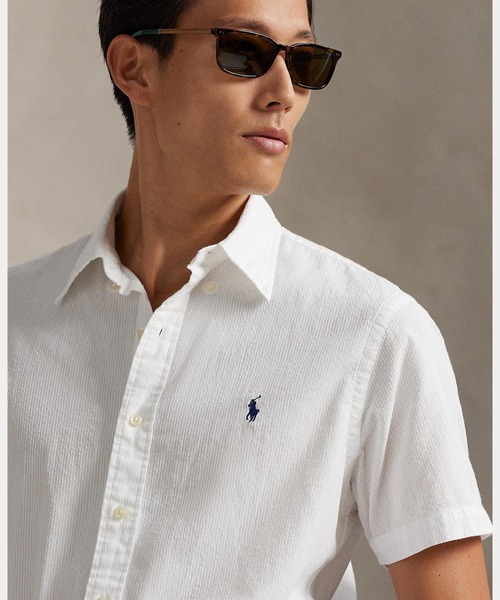 クラシック フィット シアサッカー シャツ（シャツ/ブラウス）｜POLO