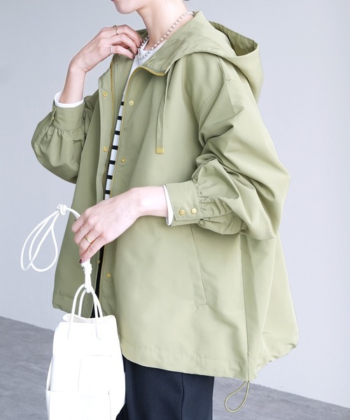 reca（レカ）の「裾ドロストマウンテンパーカー（マウンテンパーカー・レディース・ベージュ/ブラック/アイボリー/ライトベージュ/カーキ・FREE）」の21枚目の写真