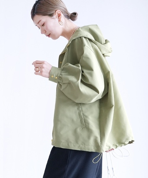 reca（レカ）の「裾ドロストマウンテンパーカー（マウンテンパーカー・レディース・ベージュ/ブラック/アイボリー/ライトベージュ/カーキ・FREE）」の22枚目の写真