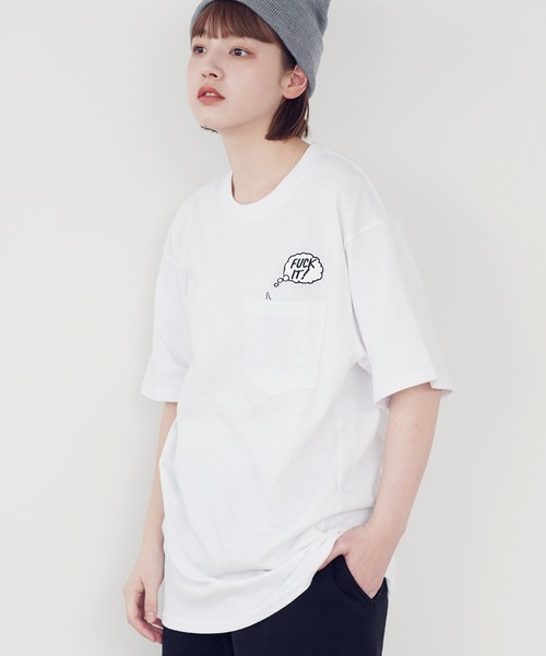 HUF(ハフ)の「HUF / ハフ IN THE POCKET S/S TEE 半袖 ポケット Tシャツ(Tシャツ/カットソー・メンズ・チャコールグレー/グリーン/ホワイト・X-LARGE/MEDIUM/LARGE)」の2枚目の写真
