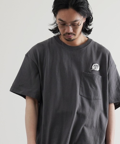 HUF(ハフ)の「HUF / ハフ IN THE POCKET S/S TEE 半袖 ポケット Tシャツ(Tシャツ/カットソー・メンズ・チャコールグレー/グリーン/ホワイト・X-LARGE/MEDIUM/LARGE)」の3枚目の写真