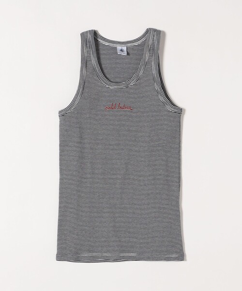 セール】【SHIPS any別注】PETIT BATEAU: ボーダー タンクトップ 23SS
