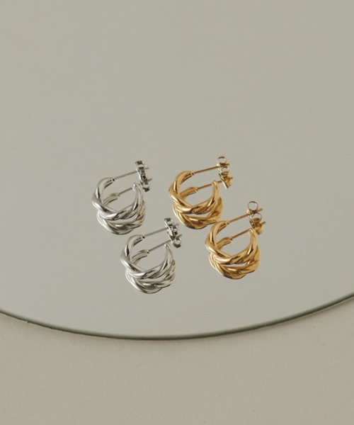 ciite' surgical stainless(シーテサージカルステンレス)の「【 金属アレルギー対応 】 ねじりピアス サージカルステンレス 316L(ピアス(両耳用)・レディース・ゴールド/シルバー・FREE)」の7枚目の写真