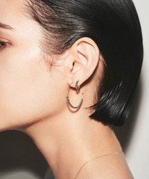 Les bonbon scalap pierce ルボンボン ピアス 片耳用 SETUP7｜les bon bon/diamond pierce ダイアモンドピアス K10