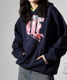 MISHKA HOOD プルオーバースウェットパーカー CREAMY