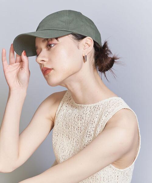 BEAUTY&YOUTH UNITED ARROWS（ビューティーアンドユースユナイテッドアローズ）の「コットン キャップ（キャップ・レディース・ブラック/ナチュラル/ダークグリーン/オフホワイト/ブラウン・FREE）」の7枚目の写真