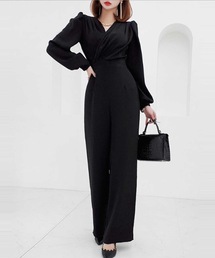 カシュクールパンツドレス