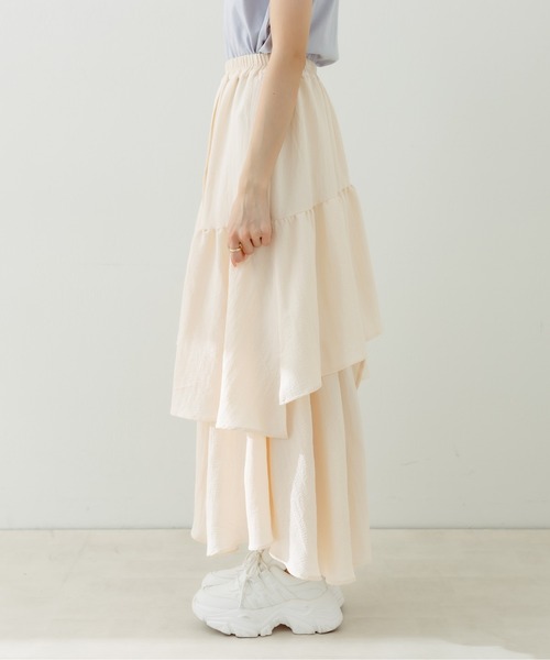 OLIVE des OLIVE（オリーブデオリーブ）の「ランダムティアードスカート（スカート・レディース・オフホワイト/アイボリー・FREE）」の16枚目の写真
