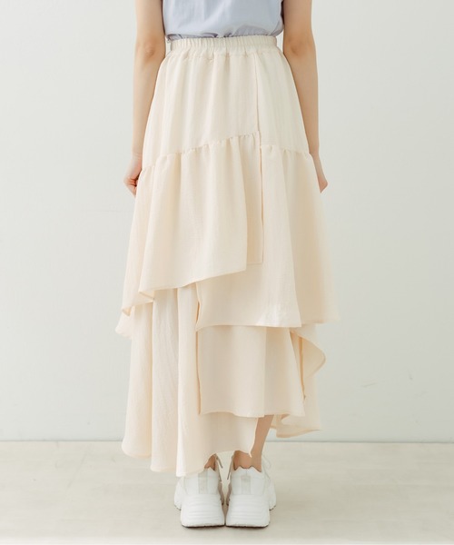 OLIVE des OLIVE（オリーブデオリーブ）の「ランダムティアードスカート（スカート・レディース・オフホワイト/アイボリー・FREE）」の17枚目の写真