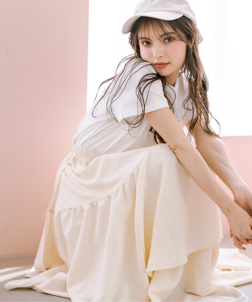 OLIVE des OLIVE（オリーブデオリーブ）の「ランダムティアードスカート（スカート・レディース・オフホワイト/アイボリー・FREE）」の13枚目の写真