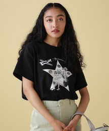 AVIREX | ONE COLOR PIN UP GIRL PRINT T-SHIRT/ ワンカラーピンナップガールプリントTシャツ(Tシャツ/カットソー)