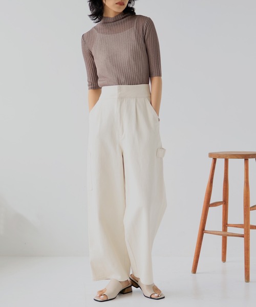 hellam（へラム）の「五分袖ラメニットプルオーバー（その他トップス・レディース・ブラック/グレー/ベージュ系その他/モカ・FREE）」の22枚目の写真