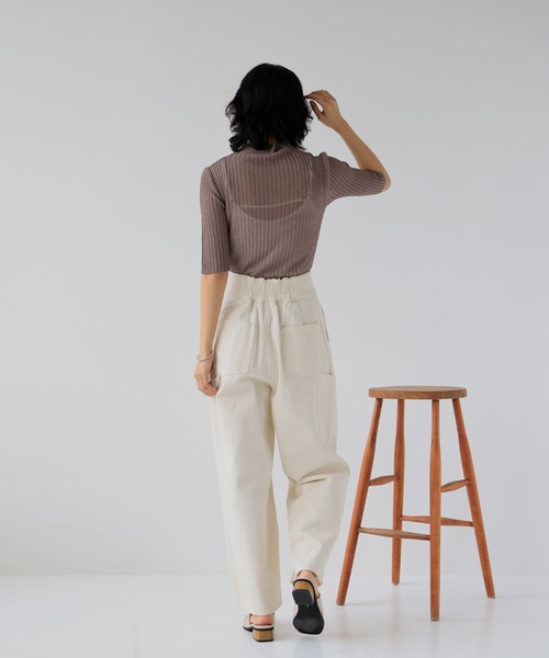 hellam（へラム）の「五分袖ラメニットプルオーバー（その他トップス・レディース・ブラック/グレー/ベージュ系その他/モカ・FREE）」の19枚目の写真