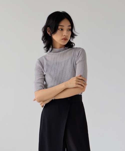 hellam（へラム）の「五分袖ラメニットプルオーバー（その他トップス・レディース・ブラック/グレー/ベージュ系その他/モカ・FREE）」の20枚目の写真