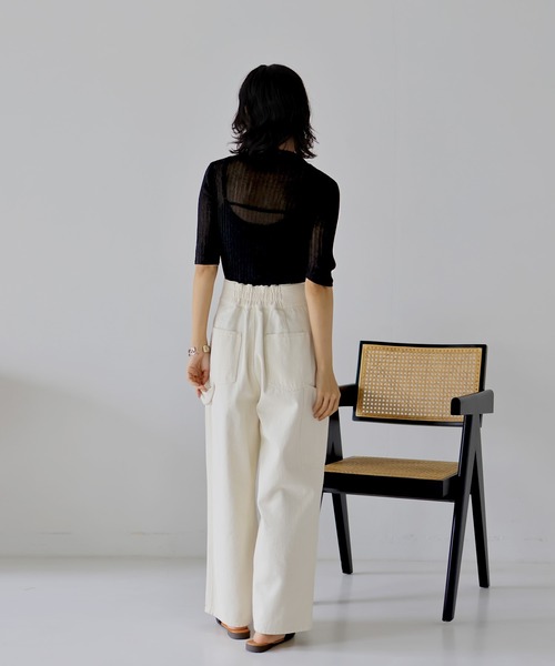 hellam（へラム）の「五分袖ラメニットプルオーバー（その他トップス・レディース・ブラック/グレー/ベージュ系その他/モカ・FREE）」の9枚目の写真