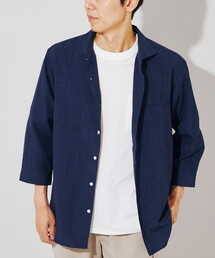 B.C STOCK | リネンライク 7分袖とろみシャツ(シャツ/ブラウス)