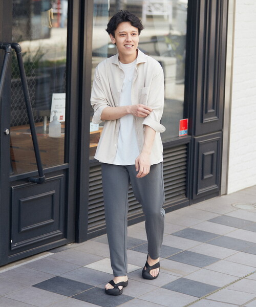 B.C STOCK（ベーセーストック）の「リネンライク 7分袖とろみシャツ（シャツ/ブラウス・メンズ・ベージュ/ネイビー・SMALL/MEDIUM/LARGE）」の19枚目の写真