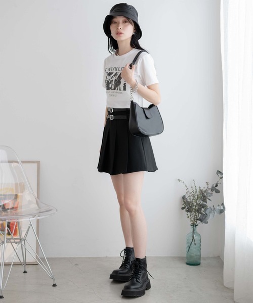 WEGO（ウィゴー）の「WEGO/フォトプリントちびT（Tシャツ/カットソー・レディース・ブラック/ホワイト・FREE）」の3枚目の写真