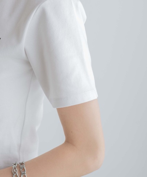 WEGO（ウィゴー）の「WEGO/フォトプリントちびT（Tシャツ/カットソー・レディース・ブラック/ホワイト・FREE）」の11枚目の写真