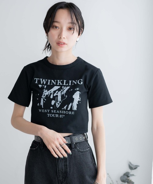WEGO（ウィゴー）の「WEGO/フォトプリントちびT（Tシャツ/カットソー・レディース・ブラック/ホワイト・FREE）」の14枚目の写真