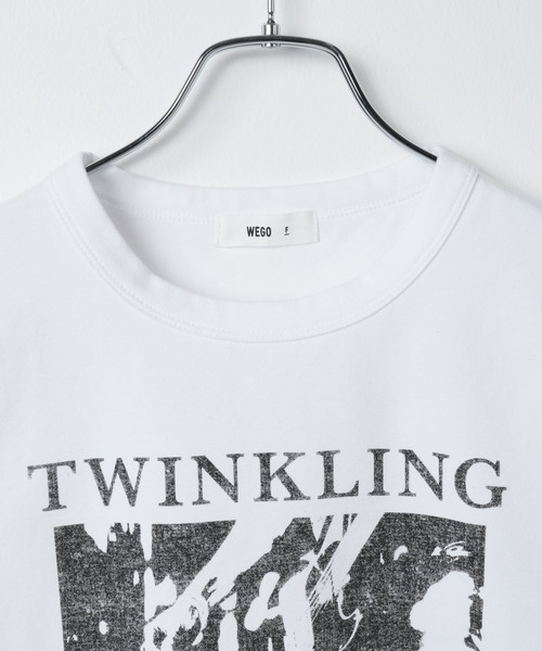 WEGO（ウィゴー）の「WEGO/フォトプリントちびT（Tシャツ/カットソー・レディース・ブラック/ホワイト・FREE）」の7枚目の写真