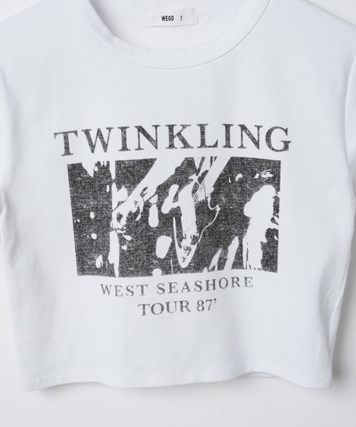 WEGO（ウィゴー）の「WEGO/フォトプリントちびT（Tシャツ/カットソー・レディース・ブラック/ホワイト・FREE）」の5枚目の写真