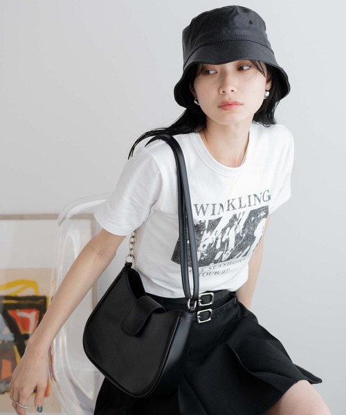 WEGO（ウィゴー）の「WEGO/フォトプリントちびT（Tシャツ/カットソー・レディース・ブラック/ホワイト・FREE）」の16枚目の写真