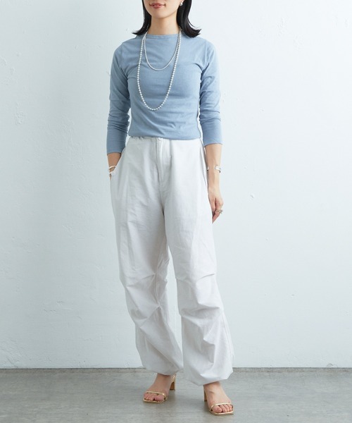 SHENERY（シーナリー）の「シンプルロンTee（Tシャツ/カットソー・レディース・ベージュ/オフホワイト/ブルー/ブラック・FREE）」の17枚目の写真