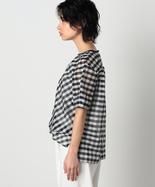 COMME CA ISM(コムサイズム)の「シア― アシンメトリー ブラウス(シャツ/ブラウス・レディース・ブラック/チェック・MEDIUM/LARGE)」の11枚目の写真