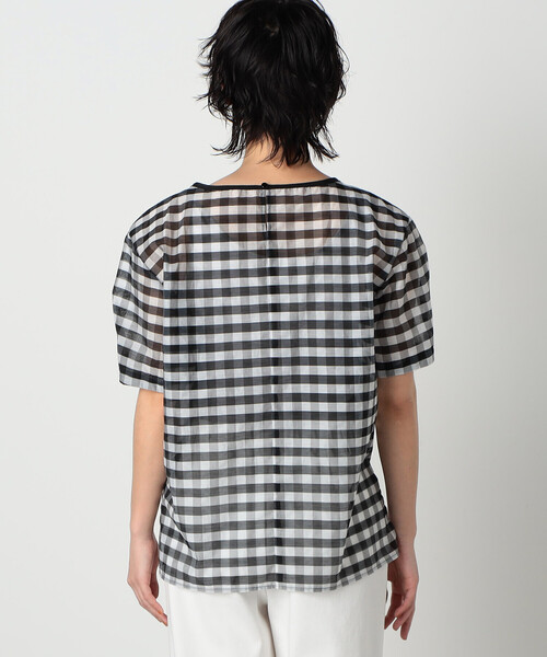 COMME CA ISM(コムサイズム)の「シア― アシンメトリー ブラウス(シャツ/ブラウス・レディース・ブラック/チェック・MEDIUM/LARGE)」の12枚目の写真