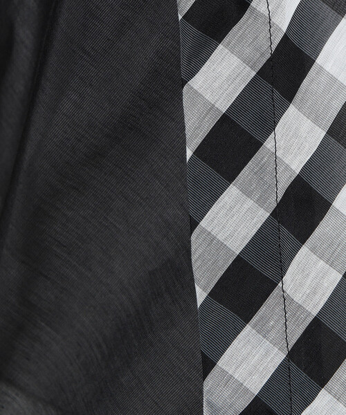 COMME CA ISM(コムサイズム)の「シア― アシンメトリー ブラウス(シャツ/ブラウス・レディース・ブラック/チェック・MEDIUM/LARGE)」の17枚目の写真