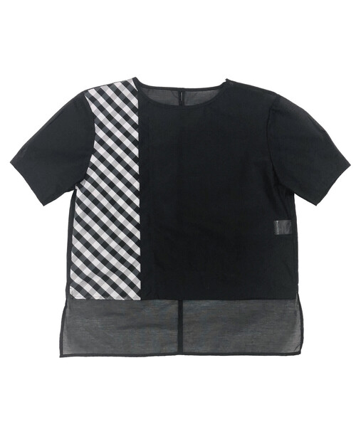 COMME CA ISM(コムサイズム)の「シア― アシンメトリー ブラウス(シャツ/ブラウス・レディース・ブラック/チェック・MEDIUM/LARGE)」の18枚目の写真