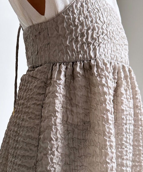 DouDou（ドゥドゥ）の「ジャガードキャミ（キャミソール・レディース・ホワイト/ブラック/グレー・FREE）」の8枚目の写真