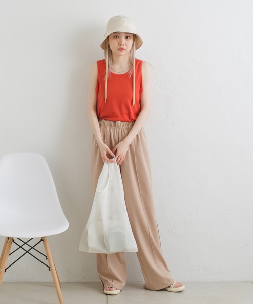 WHIMSIC（ウィムジック）の「【UNISEX】メッシュマーケットバッグ（エコバッグ/サブバッグ・メンズ・ブラック/ブルー/グレー/オフホワイト/オレンジ・FREE）」の7枚目の写真