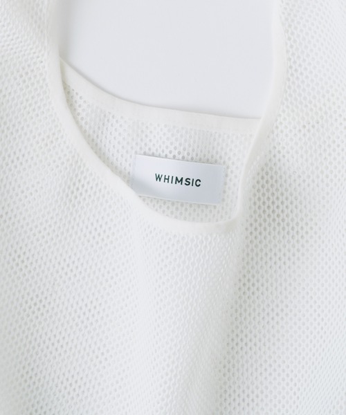 WHIMSIC（ウィムジック）の「【UNISEX】メッシュマーケットバッグ（エコバッグ/サブバッグ・メンズ・ブラック/ブルー/グレー/オフホワイト/オレンジ・FREE）」の18枚目の写真