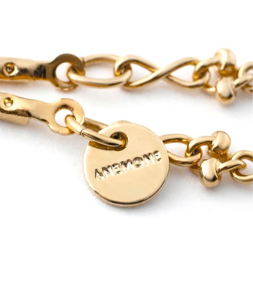 ANEMONE（アネモネ）の「ループタイチェーンブレスレット（ブレスレット・レディース・シルバー/ゴールド・FREE）」の7枚目の写真