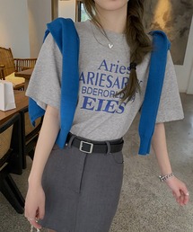 フロントロゴプリントTシャツ