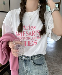 フロントロゴプリントTシャツ